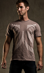 mens tee crewneck black cinder