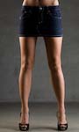 womens denim skirt virgin wash